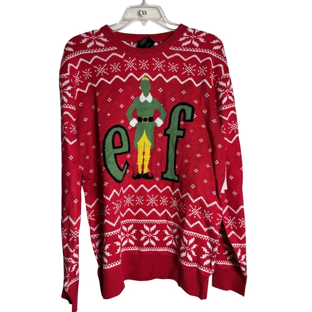 ELF Christmas Sweater NWT $60 Acrylic Size M